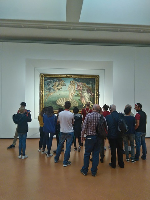 Uffizi Gallery with Birth of Venus painting